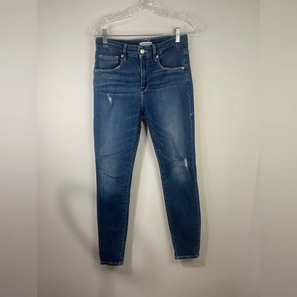 Good American Dark Blue Skinny Jeans - Picture 4 of 10